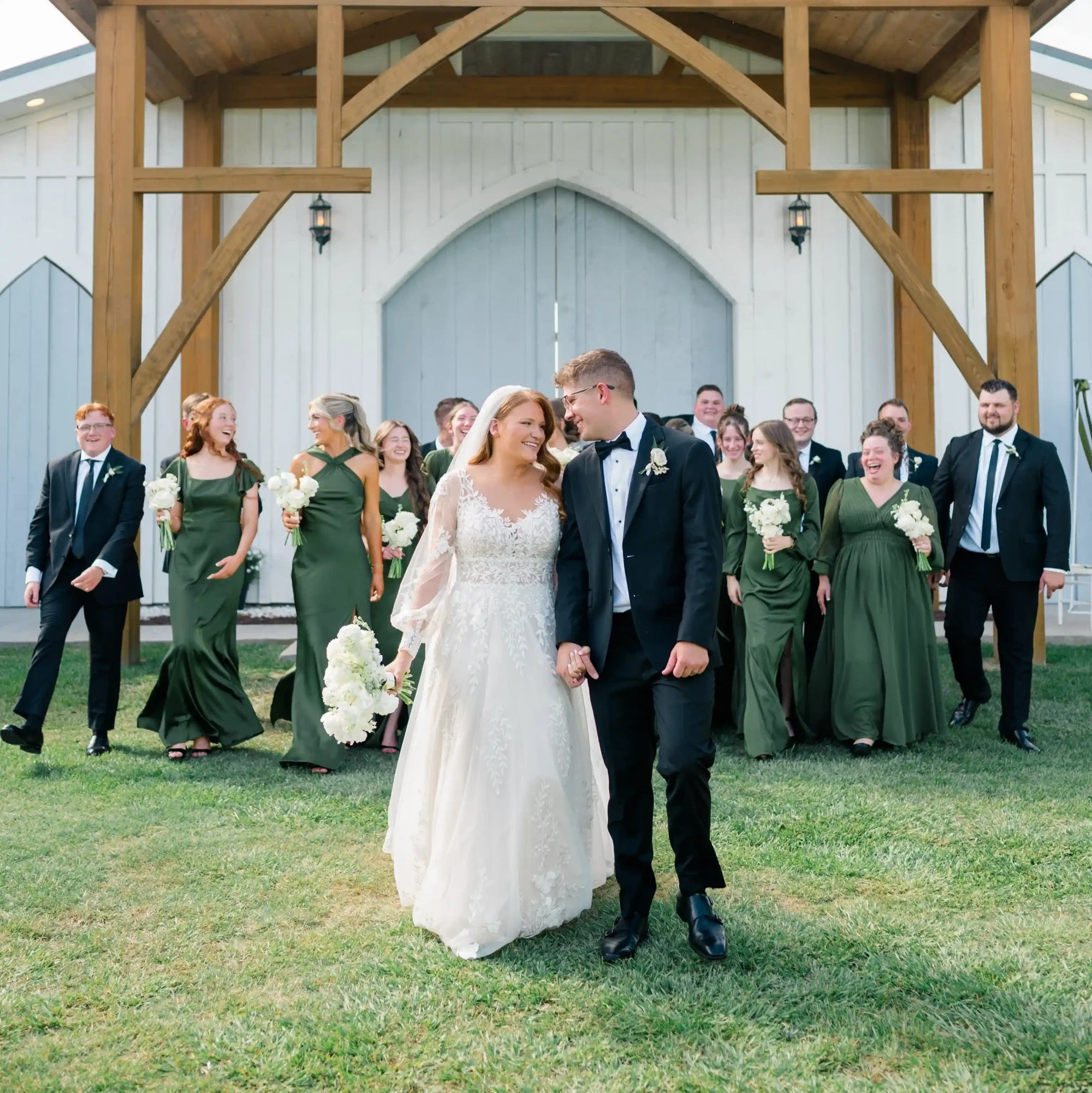 Real bride and groom